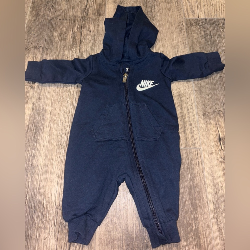 Nike Navy Blue Baby Onesie